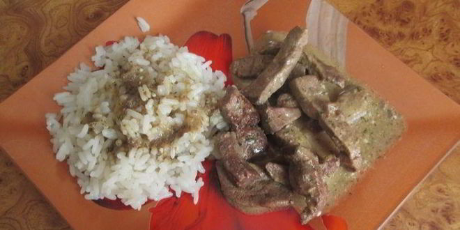 Рецепт печени, тушенной в соусе