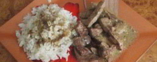 Шаг 3: печени, тушенной в соусе