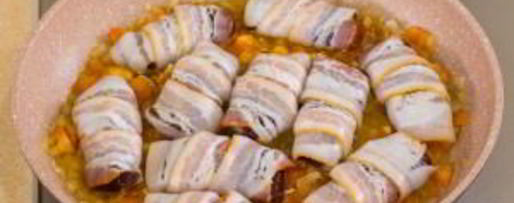 Шаг 11: печени в беконе в томатном соусе