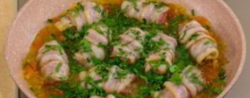 Шаг 12: печени в беконе в томатном соусе