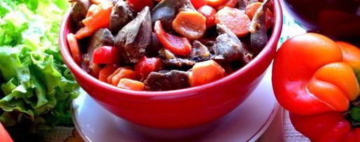 Шаг 21: печени в горшочке в сметанно-томатном соусе с овощами