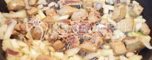 Шаг 3: печени в горшочке