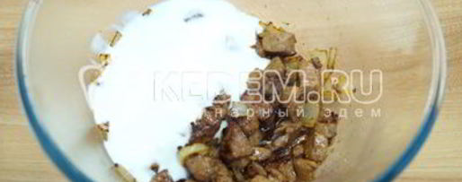 Шаг 4: печени в горшочке