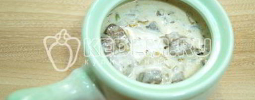 Шаг 5: печени в горшочке