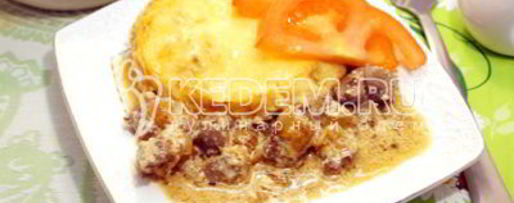 Шаг 8: печени в горшочке