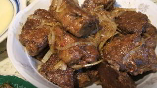 Рецепт Печени в крахмале