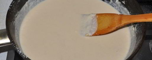 Шаг 1: печени в сливочном соусе бешамель