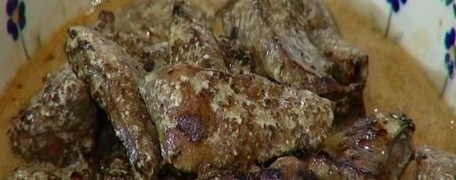 Шаг 5: телячьей печени в винном соусе с шалфеем