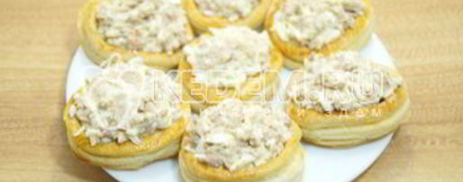 Шаг 6: волованов с печенью трески