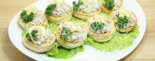 Шаг 7: волованов с печенью трески