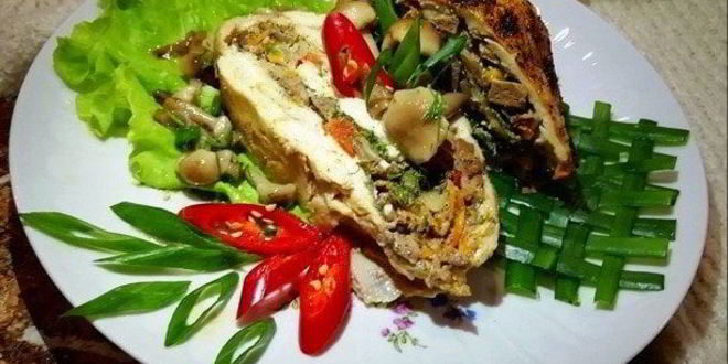 Рецепт запеченных куриных грудок с печенью