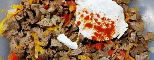 Шаг 10: запеченных куриных грудок с печенью