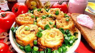 Рецепт Ленивых пельменей на овощной подушке