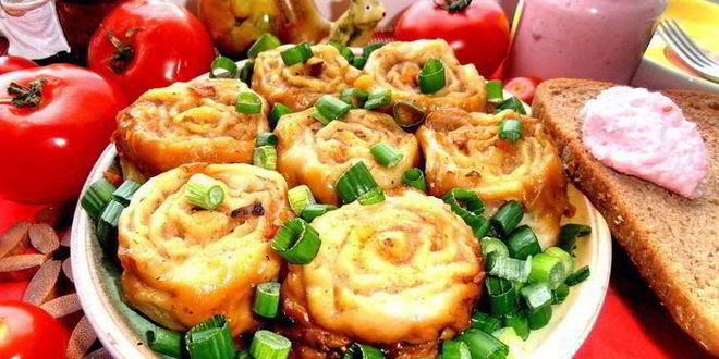 Рецепт ленивых пельменей на овощной подушке