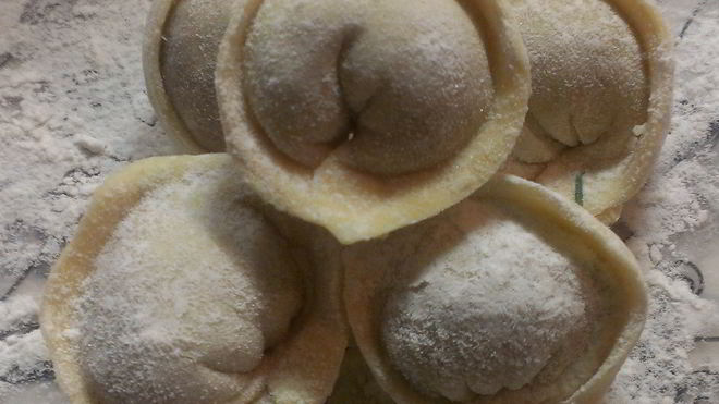 Рецепт Пельменей из говядины и свинины с зеленью