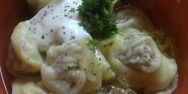 Рецепт пельменей из говядины и свинины с зеленью