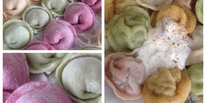 Рецепт пельменей разноцветных