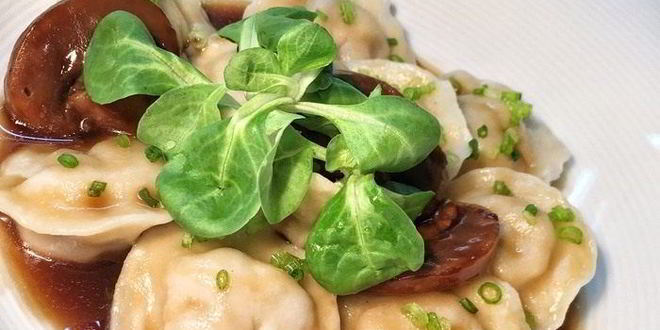 Рецепт пельменей с рыбой и белыми грибами