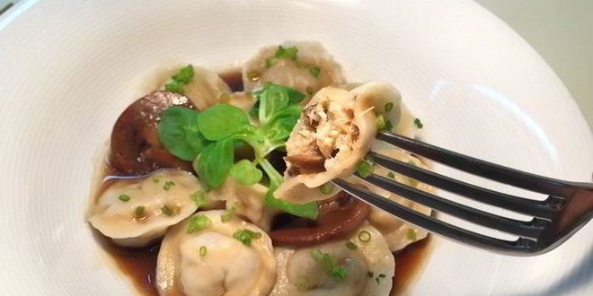 Рецепт пельменей с рыбой и белыми грибами