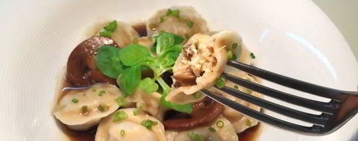 Шаг 19: пельменей с рыбой и белыми грибами