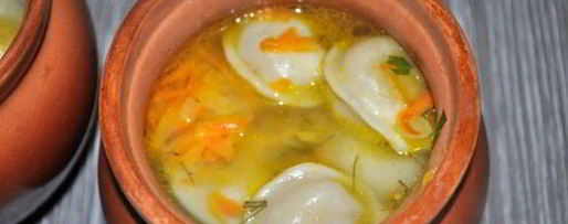 Шаг 5: пельменей в горшочках