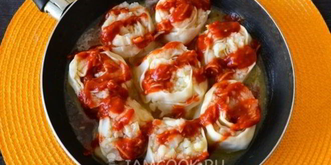 Рецепт постных ленивых пельменей