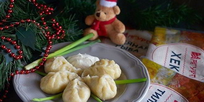 Рецепт рыбных пельменей елочки