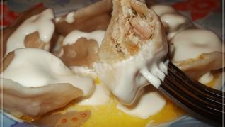 Рецепт Свиных пельменей с начинкой из отварного мяса
