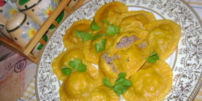 Рецепт тыквенных пельмешков