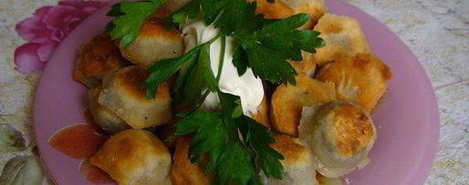 Шаг 4: жареных пельменей с грибами из заварного теста