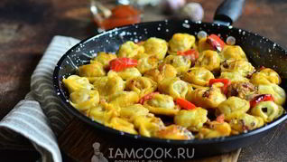 Рецепт Жареных пельменей с сыром