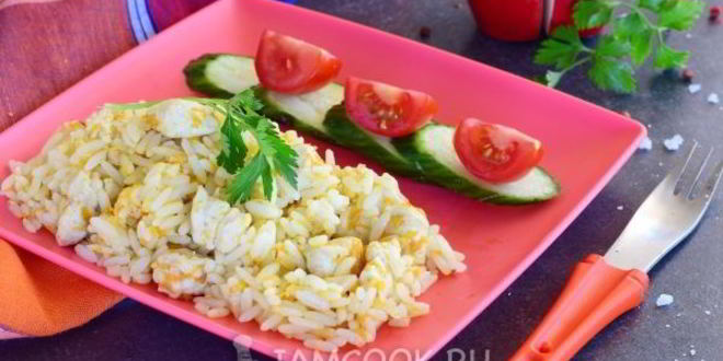 Рецепт детского плова с курицей