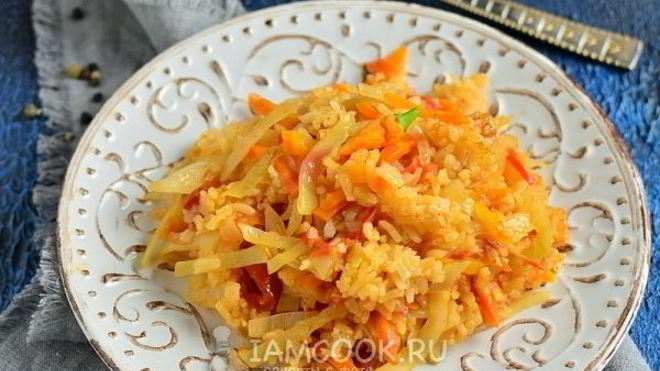 Рецепт Овощного плова в мультиварке