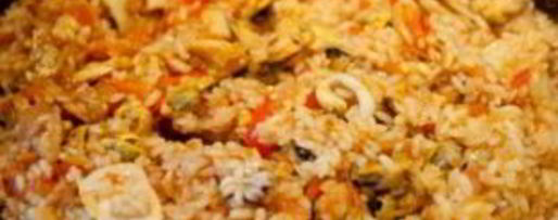 Шаг 7: паэльи с курицей и морепродуктами