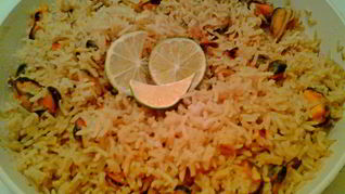 Рецепт Паэльи с мидиями