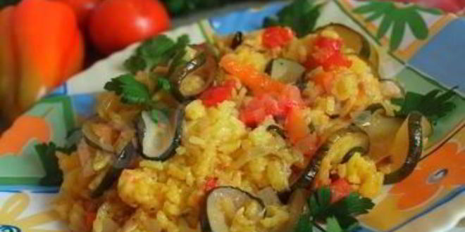 Рецепт паэльи с овощами