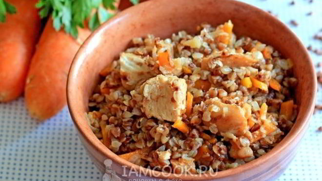 Рецепт Плова из гречки с курицей