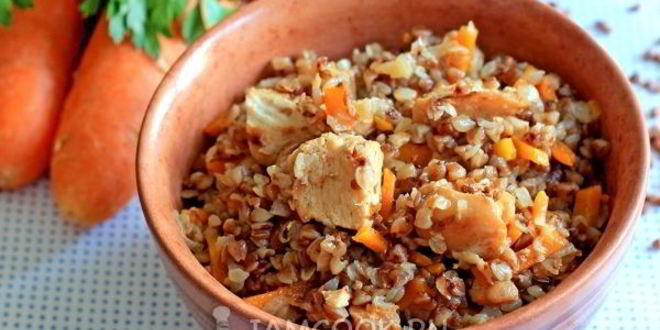Рецепт плова из гречки с курицей