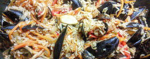 Шаг 5: плова из мидий