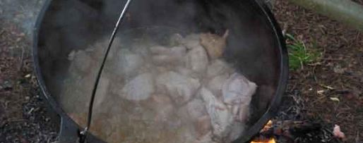 Шаг 16: плова на костре
