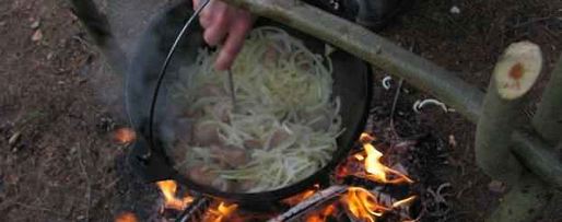 Шаг 19: плова на костре