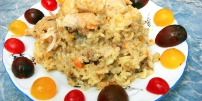 Рецепт плова на плите в казане из курицы