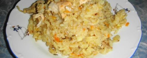 Шаг 8: плова на плите в казане из курицы