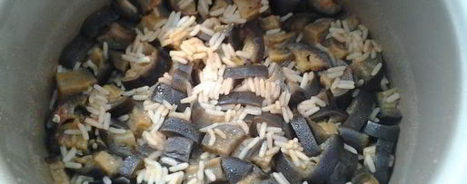 Шаг 8: плова с баклажанами в мультиварке