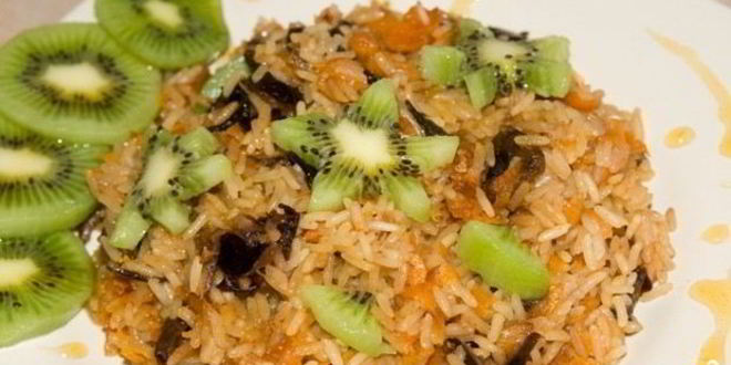 Рецепт плова с черносливом и курагой