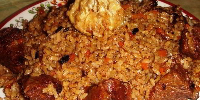 Рецепт плова с чесноком