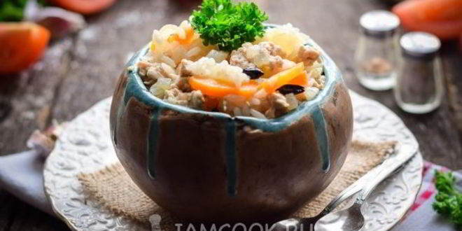 Рецепт плова с фаршем в мультиварке