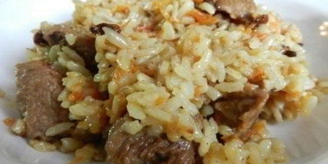 Рецепт плова с говядиной по-узбекски в казане