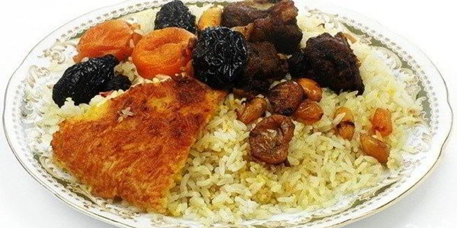 Рецепт плова с каштанами и сухофруктами