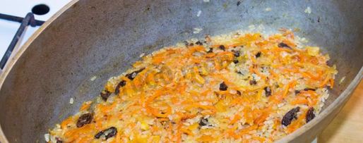 Шаг 16: плова с курагой и изюмом